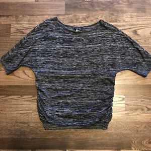 Dolman Black and White Heather 1X